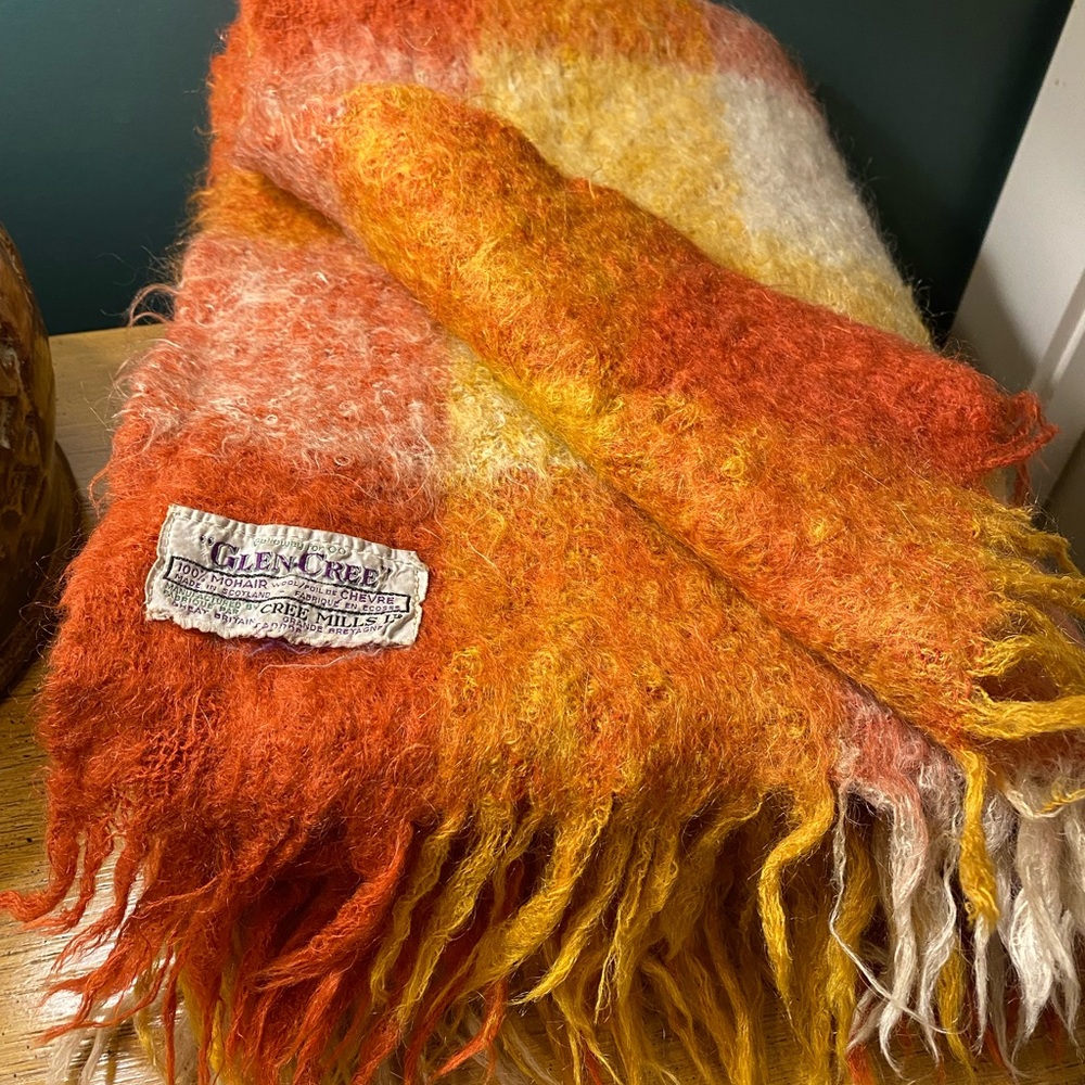 Vintage Glen Cree Mohair Blanket